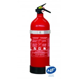 EXTINCTEUR 2 KG POUDRE ABC NF